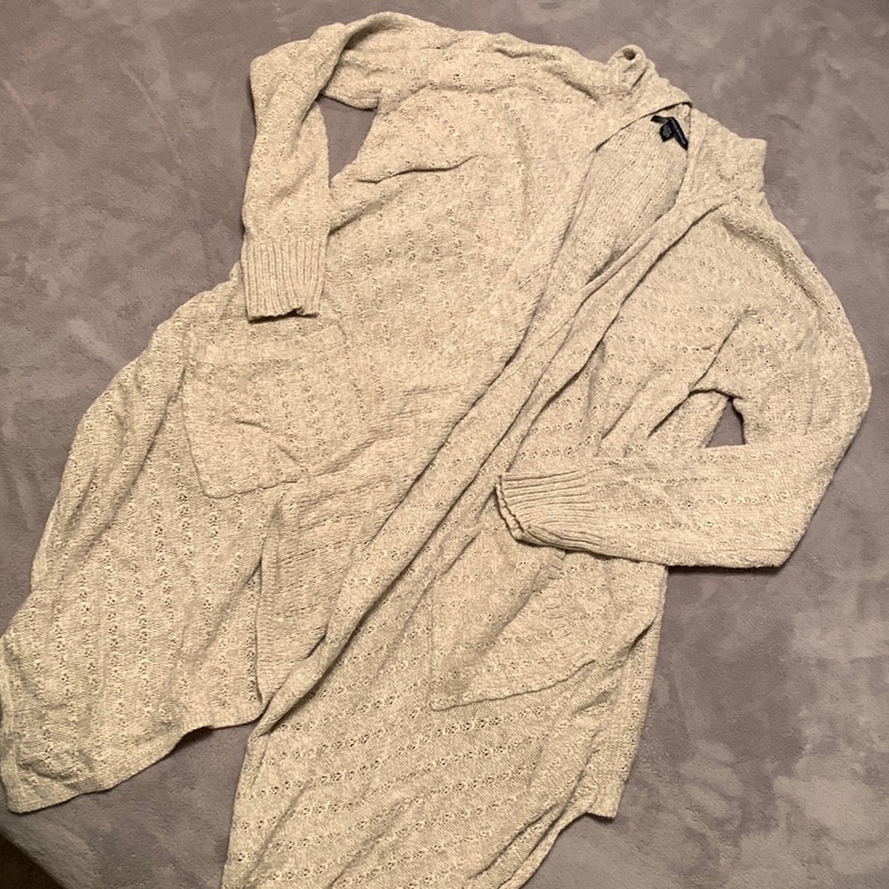 American Eagle Hooded Cardigan